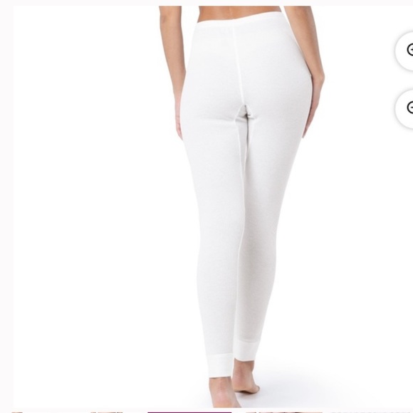 Fruit of the Loom Women's Bottom Underwear Waffle pants white eversoft cotton - Picture 2 of 9